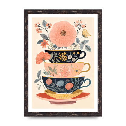 Elegance in Three Stacked Teacups