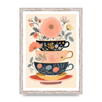 Elegance in Three Stacked Teacups
