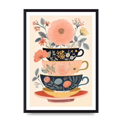 Elegance in Three Stacked Teacups