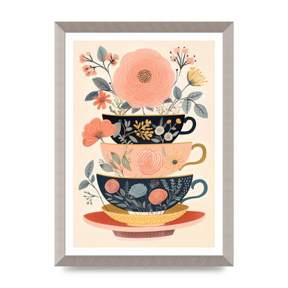 Elegance in Three Stacked Teacups