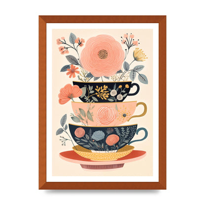 Elegance in Three Stacked Teacups