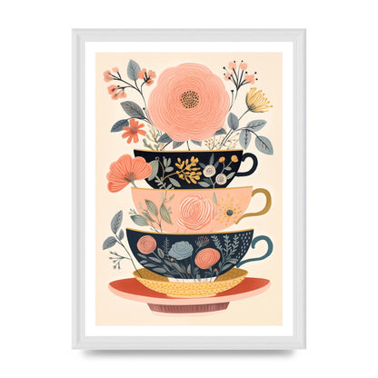 Elegance in Three Stacked Teacups