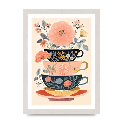 Elegance in Three Stacked Teacups
