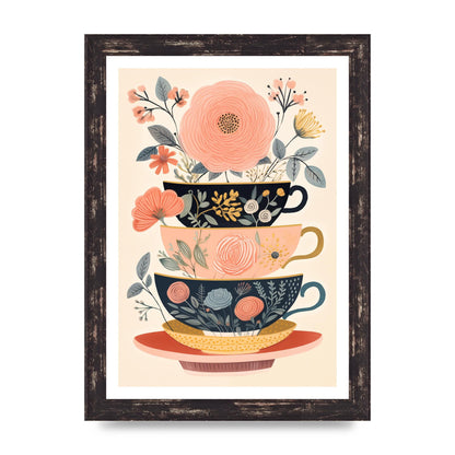 Elegance in Three Stacked Teacups
