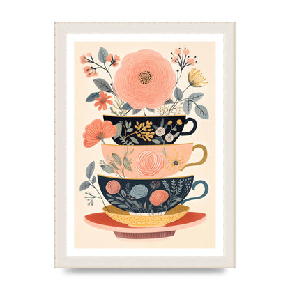 Elegance in Three Stacked Teacups