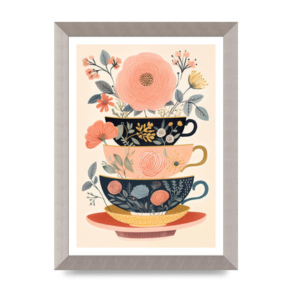 Elegance in Three Stacked Teacups