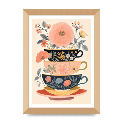 Elegance in Three Stacked Teacups