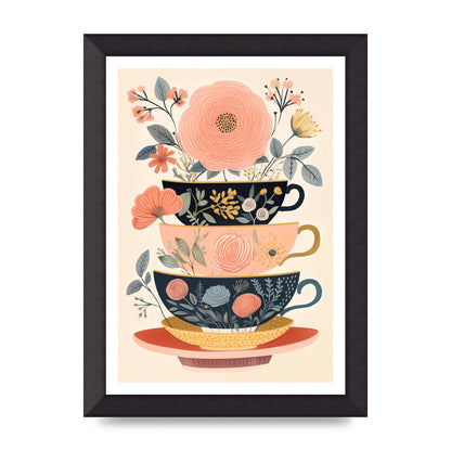 Elegance in Three Stacked Teacups