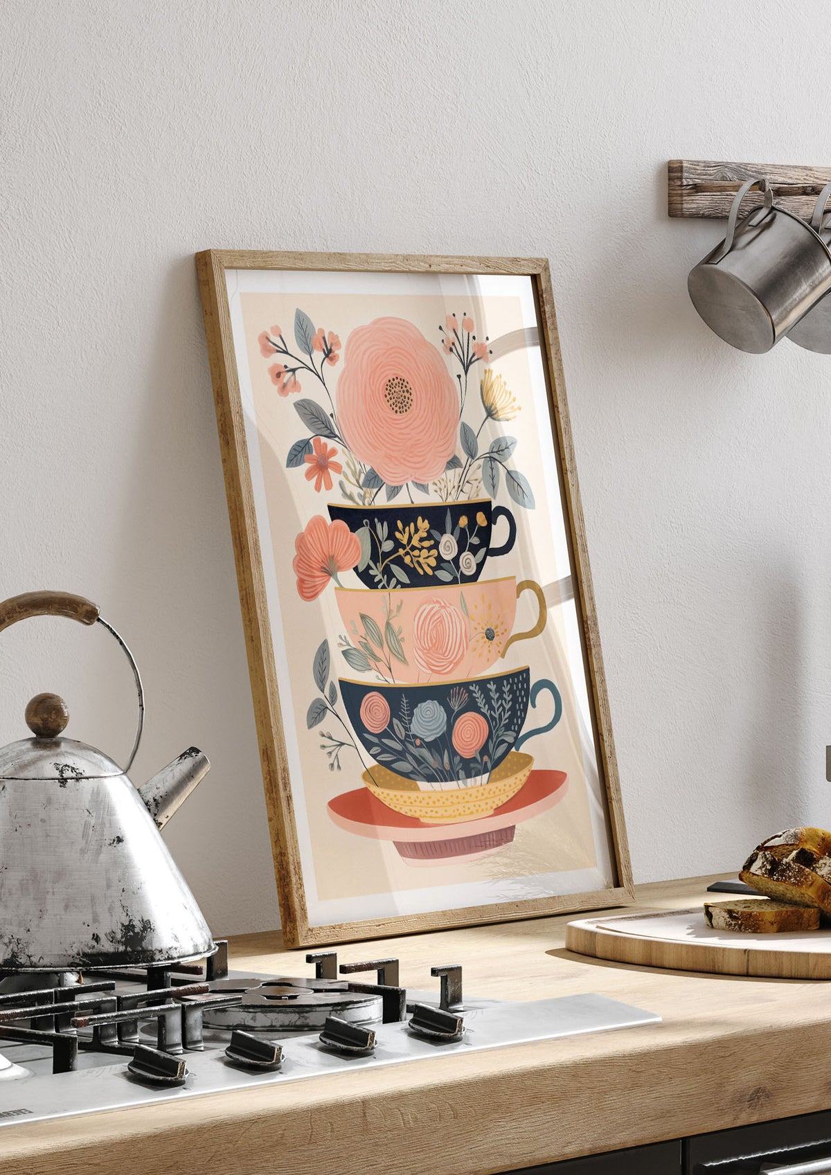 Elegance in Three Stacked Teacups