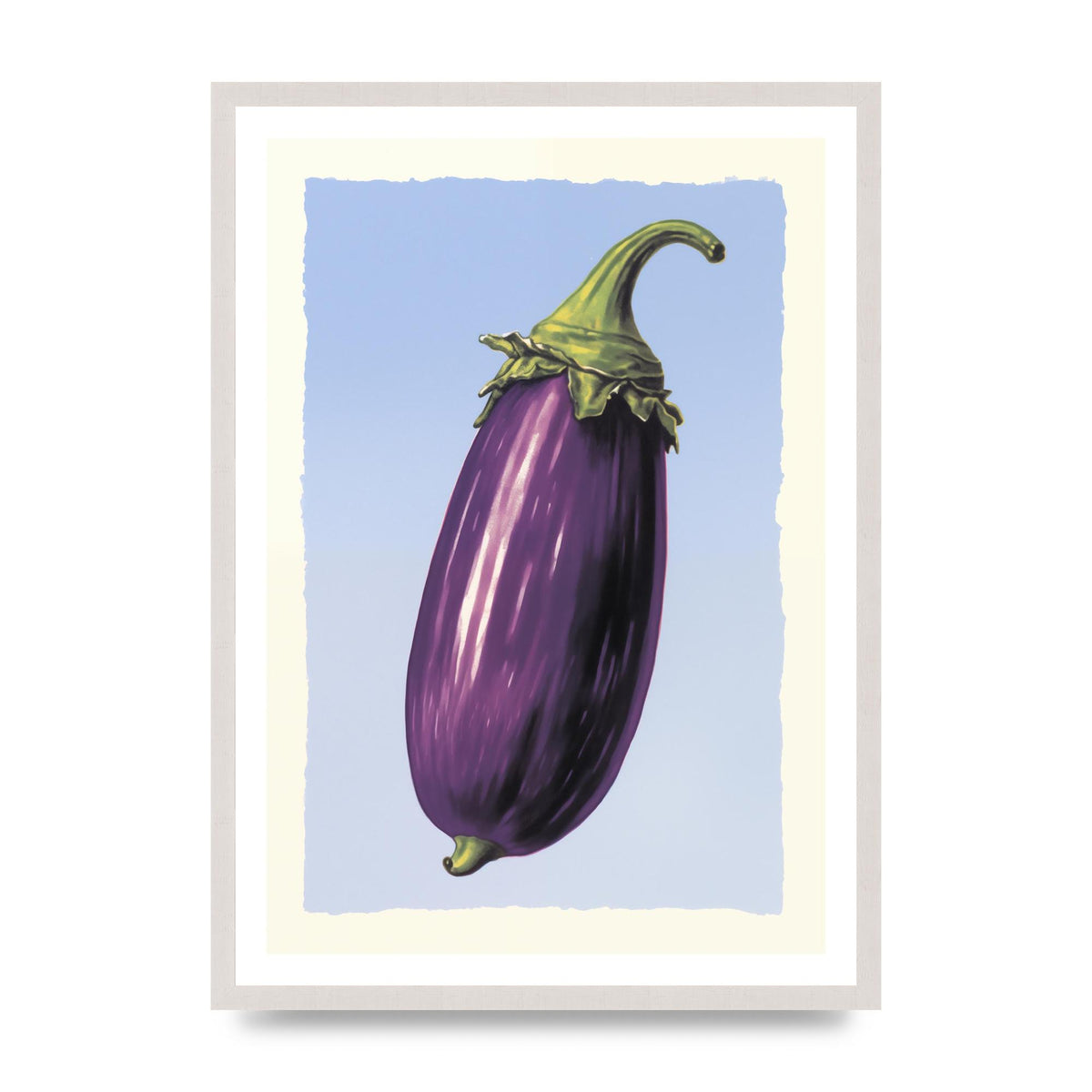 Vivid Eggplant Risograph Artwork