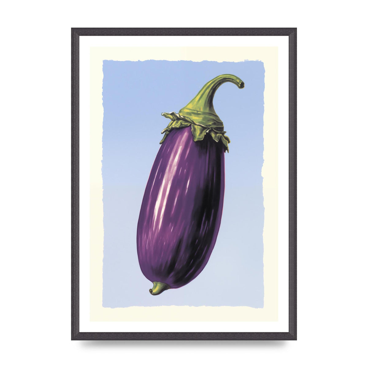 Vivid Eggplant Risograph Artwork