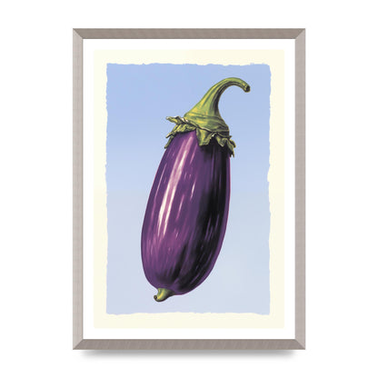 Vivid Eggplant Risograph Artwork