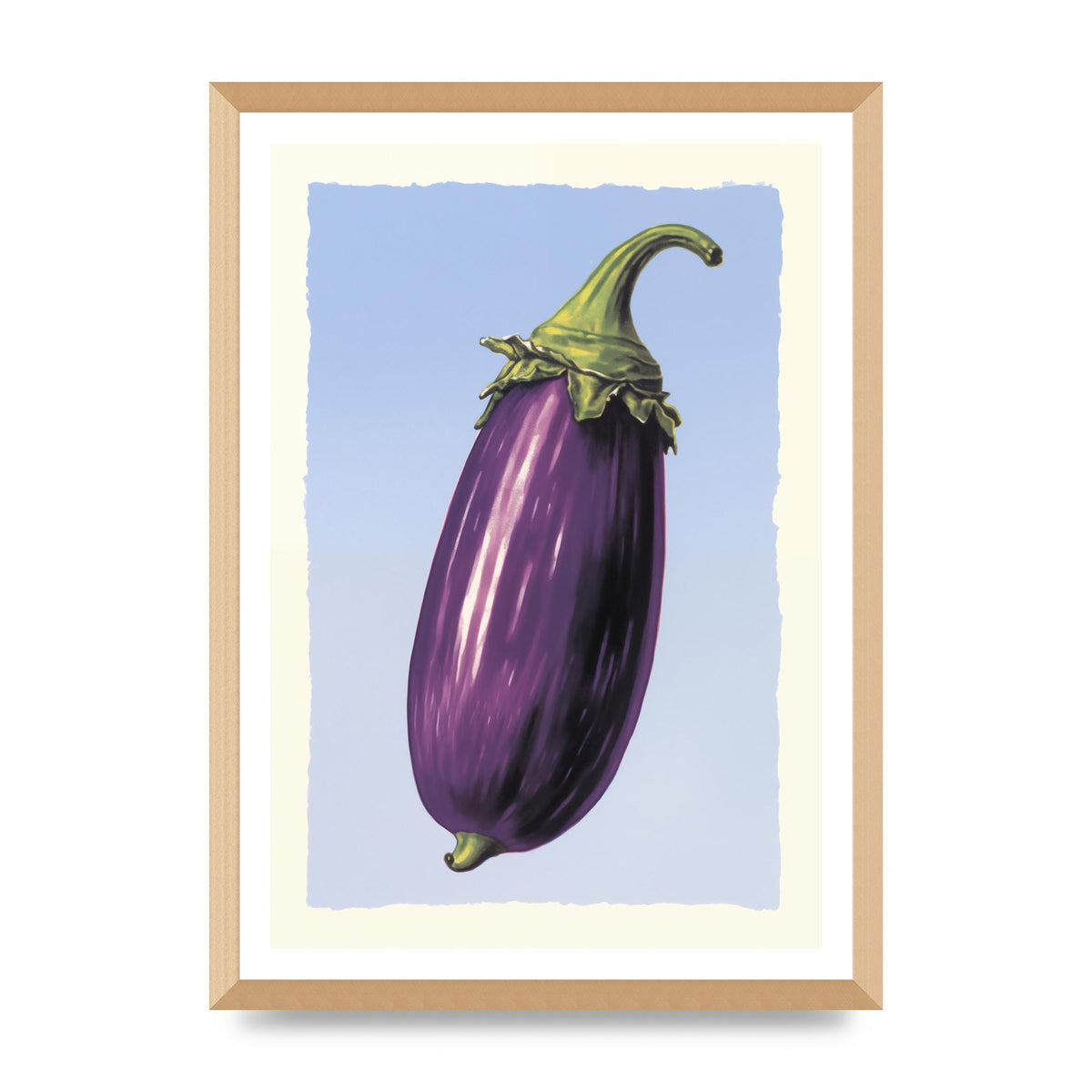 Vivid Eggplant Risograph Artwork