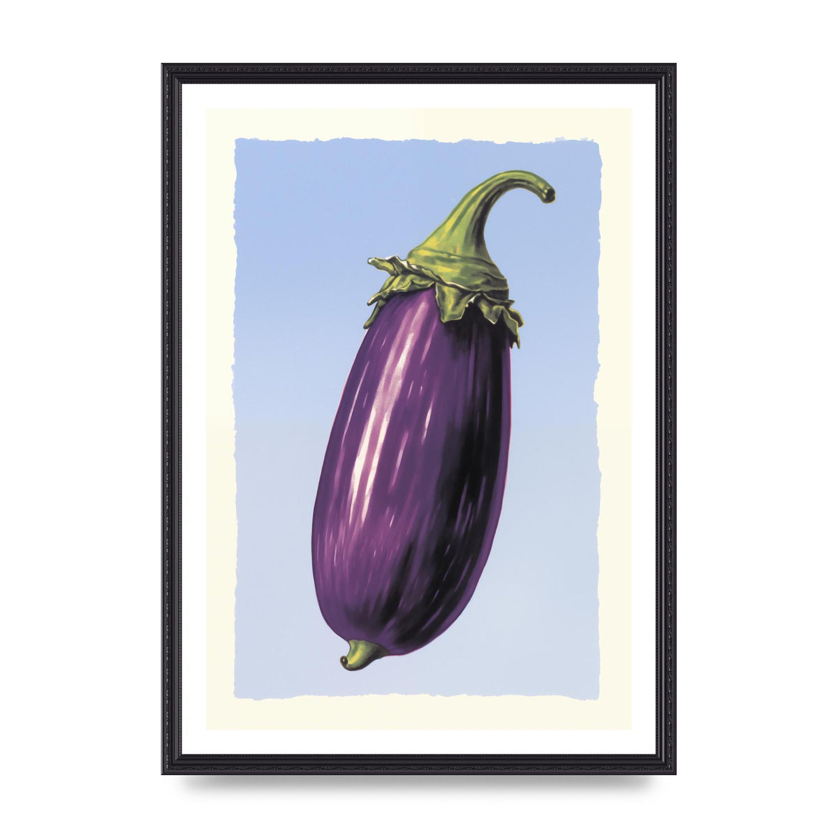 Vivid Eggplant Risograph Artwork