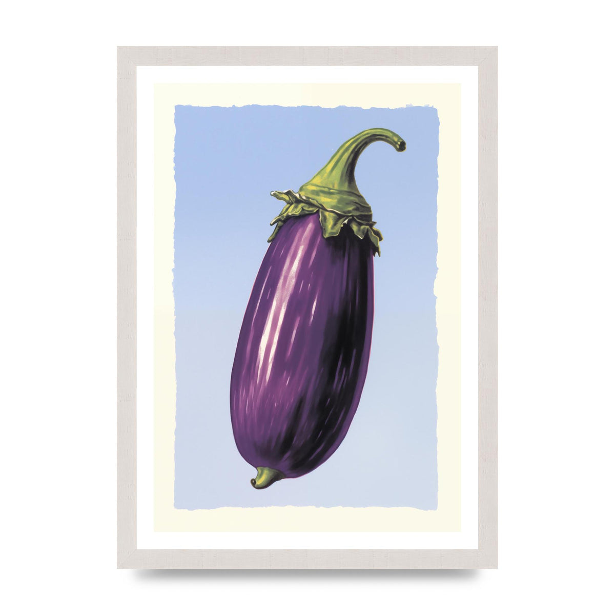 Vivid Eggplant Risograph Artwork