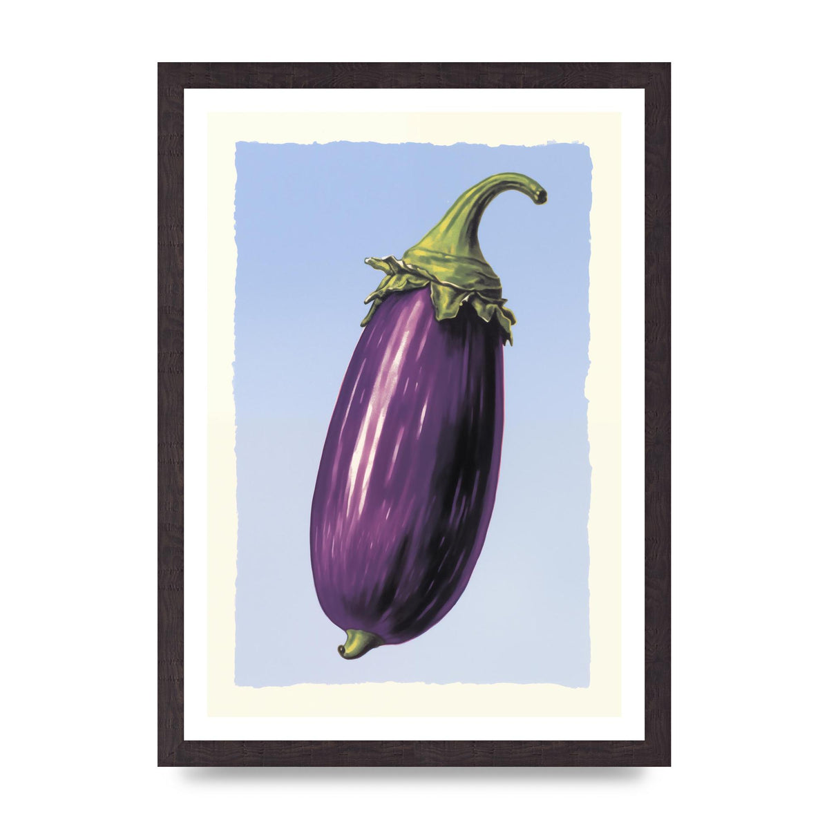 Vivid Eggplant Risograph Artwork