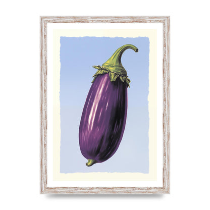 Vivid Eggplant Risograph Artwork