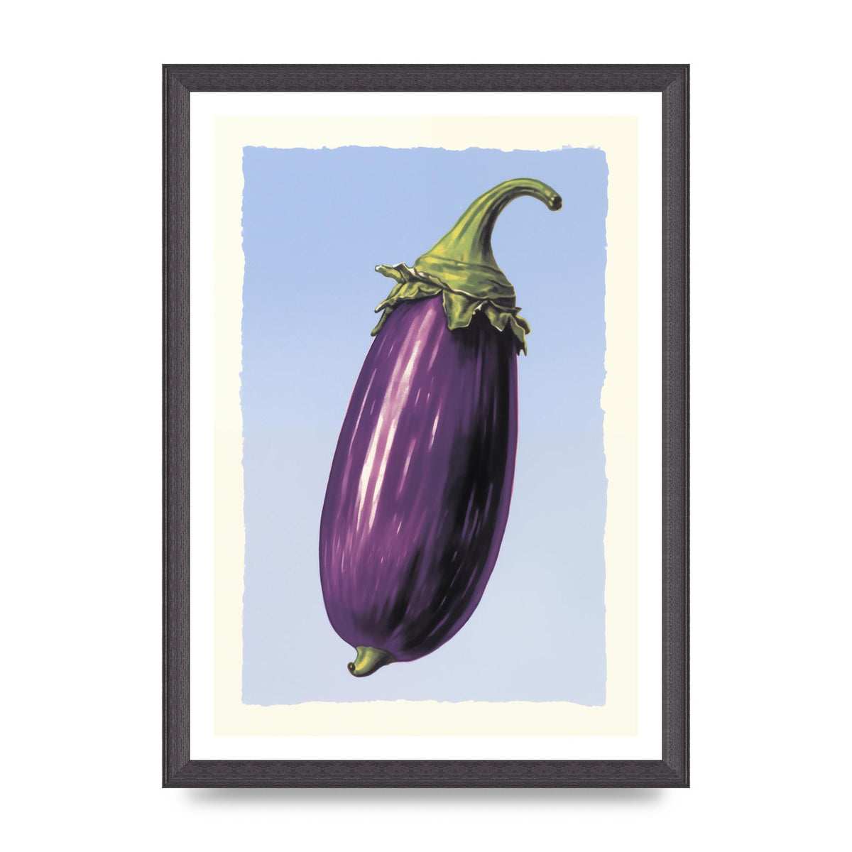 Vivid Eggplant Risograph Artwork