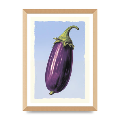 Vivid Eggplant Risograph Artwork