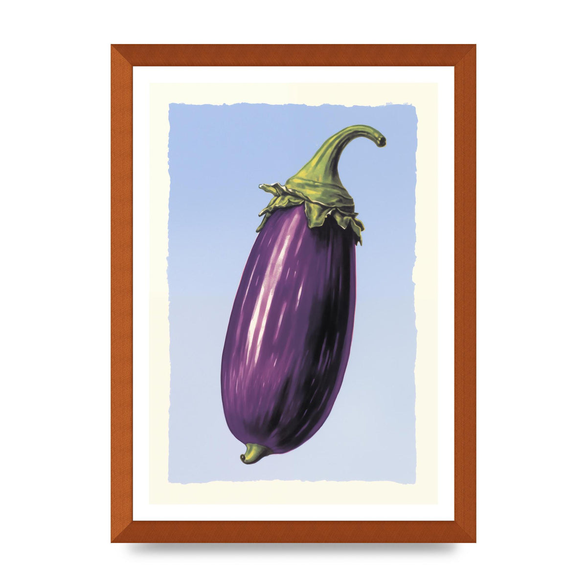 Vivid Eggplant Risograph Artwork