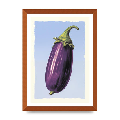 Vivid Eggplant Risograph Artwork