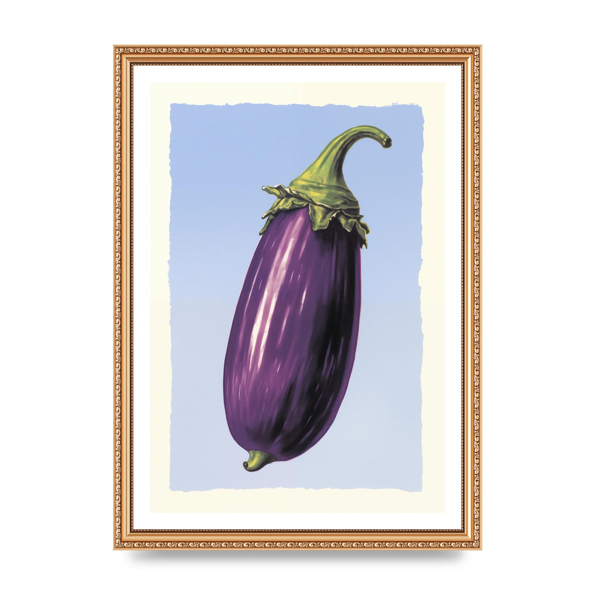 Vivid Eggplant Risograph Artwork