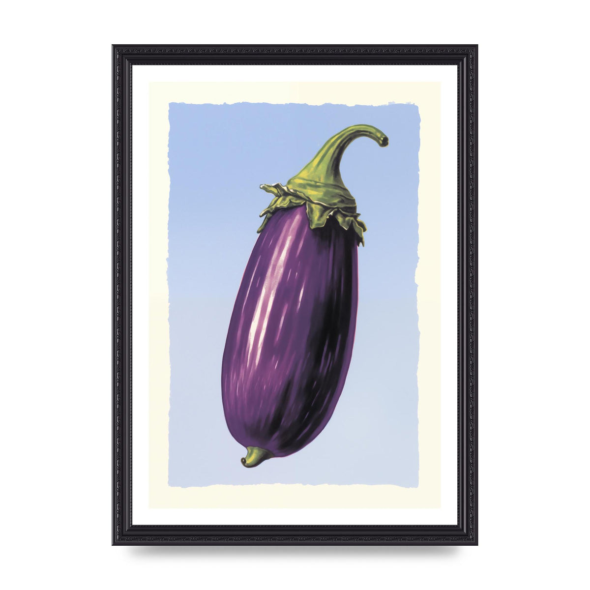 Vivid Eggplant Risograph Artwork