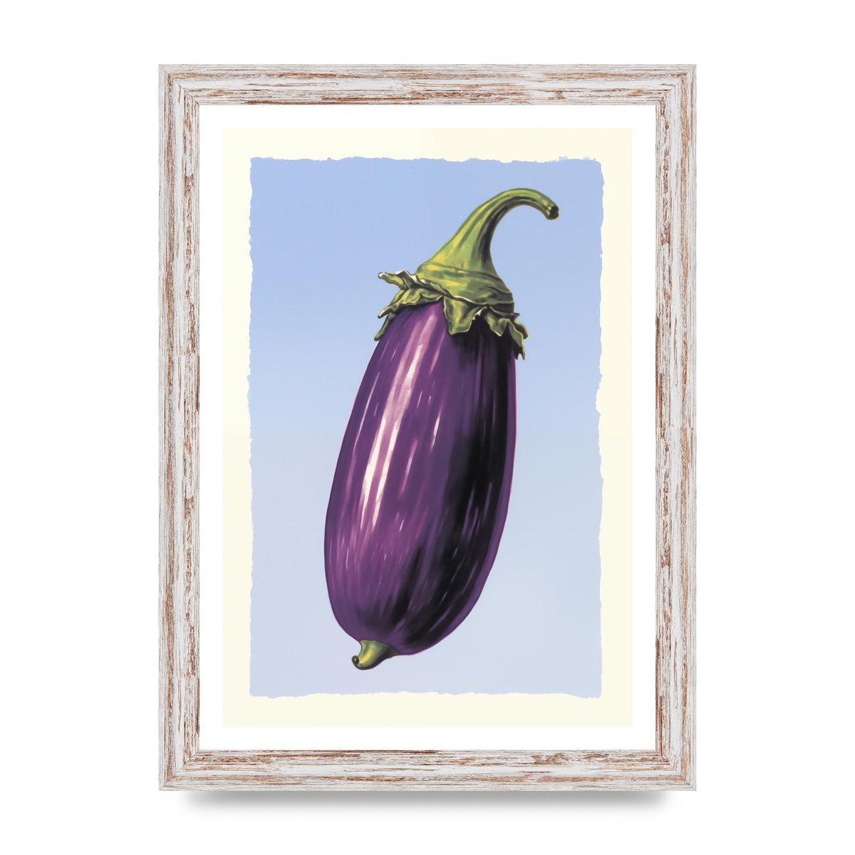 Vivid Eggplant Risograph Artwork