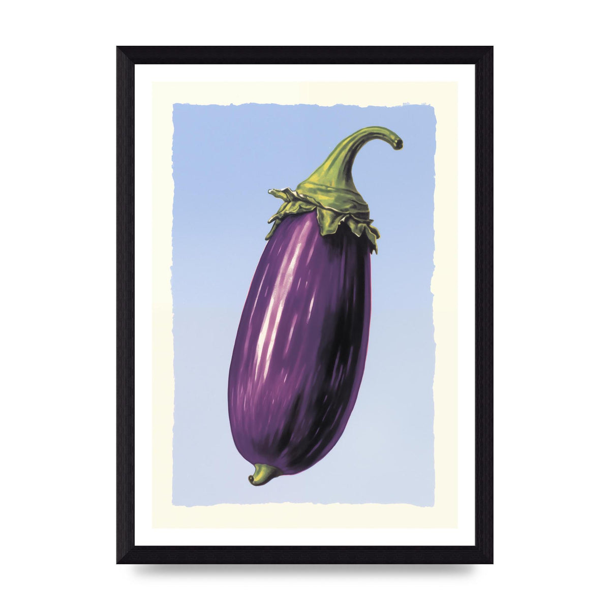 Vivid Eggplant Risograph Artwork