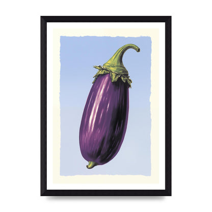 Vivid Eggplant Risograph Artwork