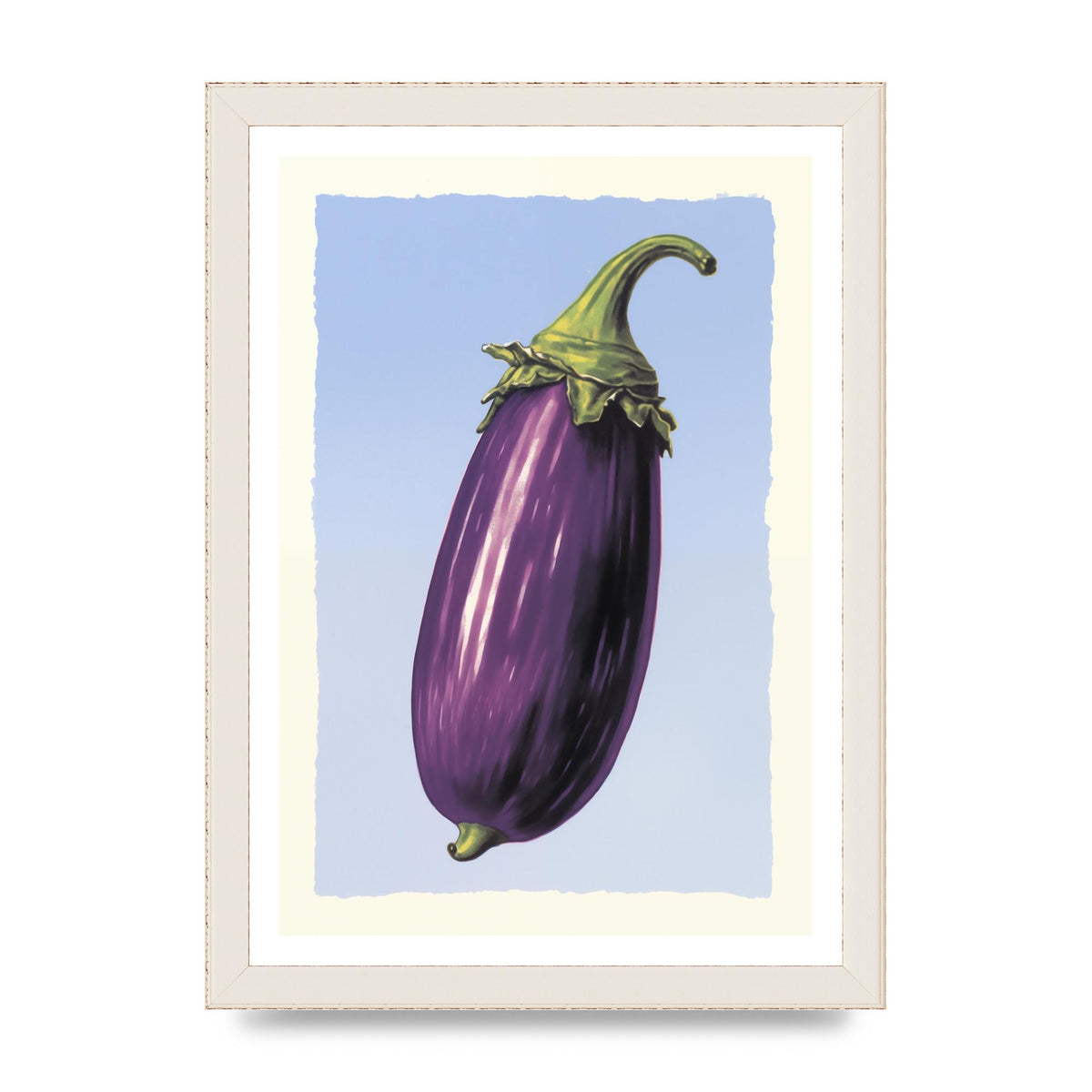 Vivid Eggplant Risograph Artwork