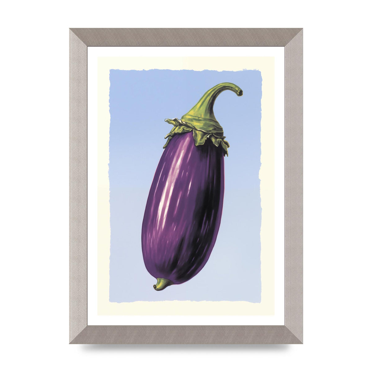 Vivid Eggplant Risograph Artwork