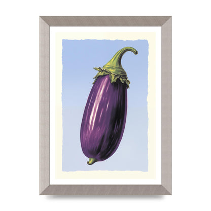 Vivid Eggplant Risograph Artwork