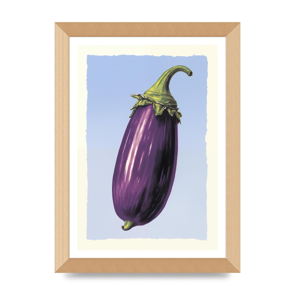 Vivid Eggplant Risograph Artwork