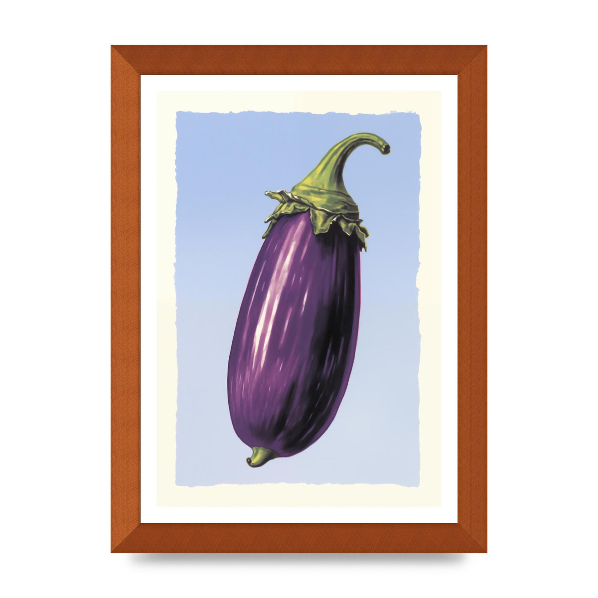 Vivid Eggplant Risograph Artwork
