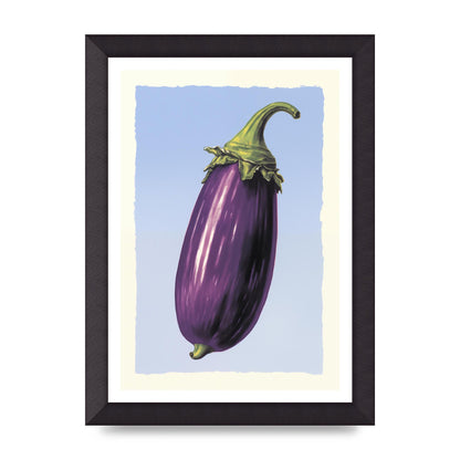 Vivid Eggplant Risograph Artwork