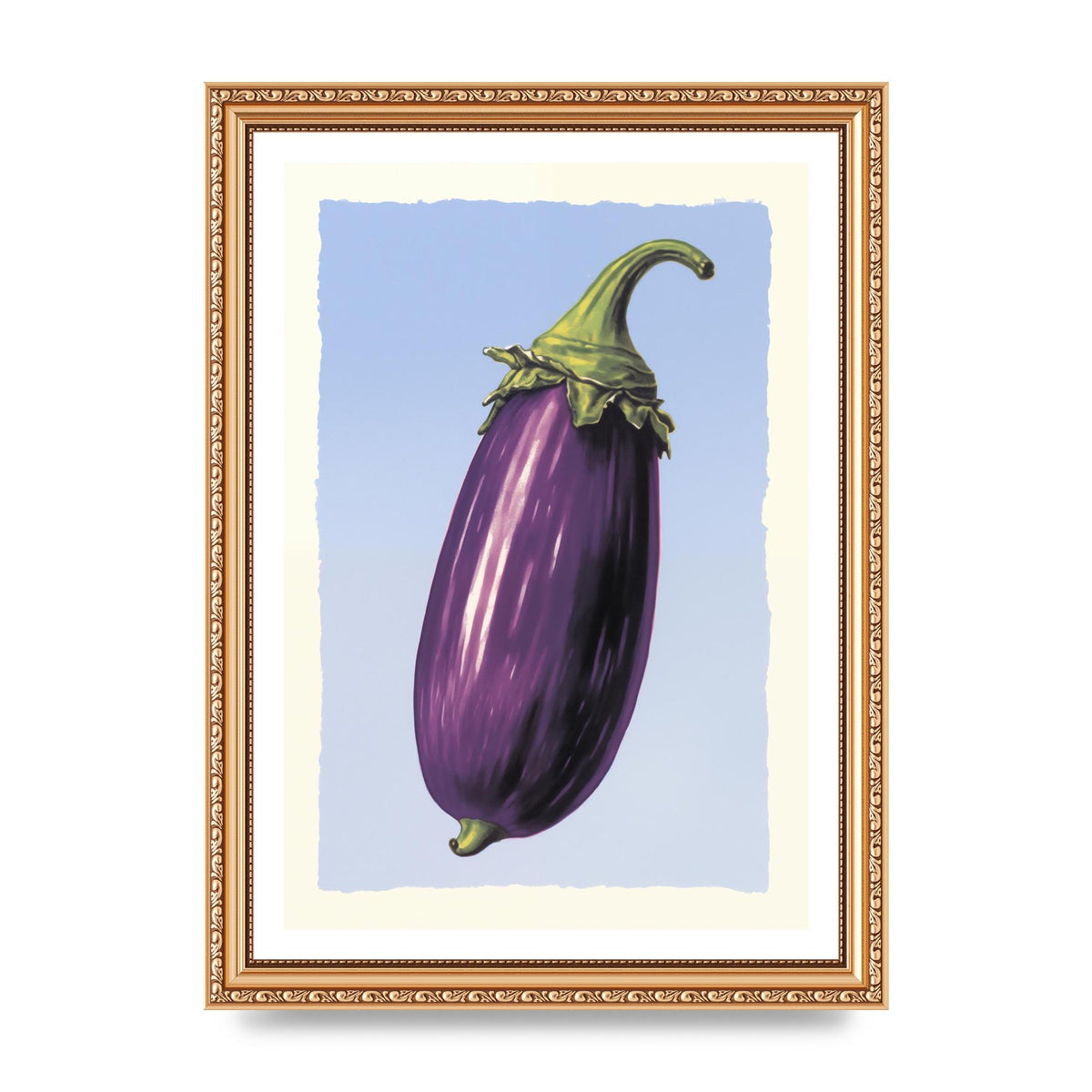 Vivid Eggplant Risograph Artwork