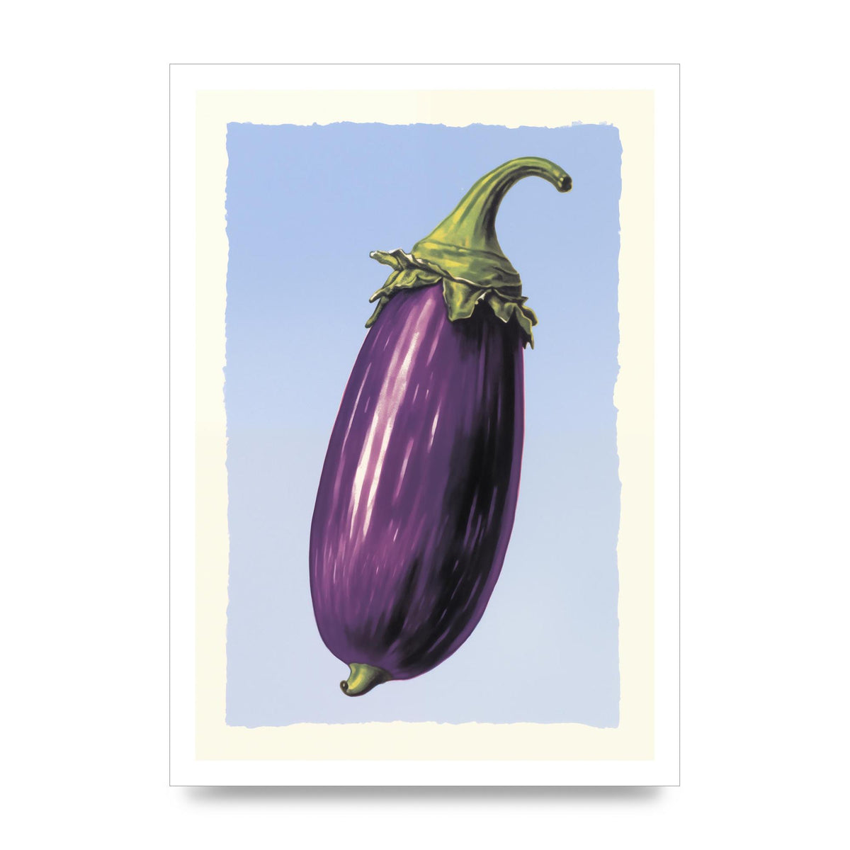 Vivid Eggplant Risograph Artwork