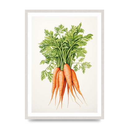 Vibrant Orange Carrots Minimalist Graphic