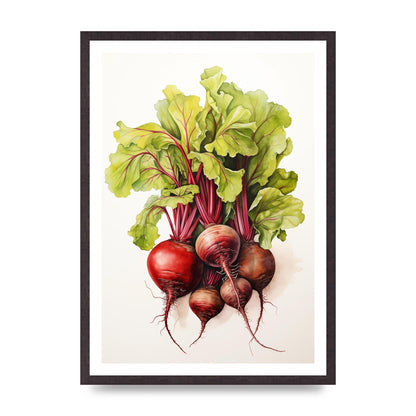Deep Red Beet Cluster Risograph