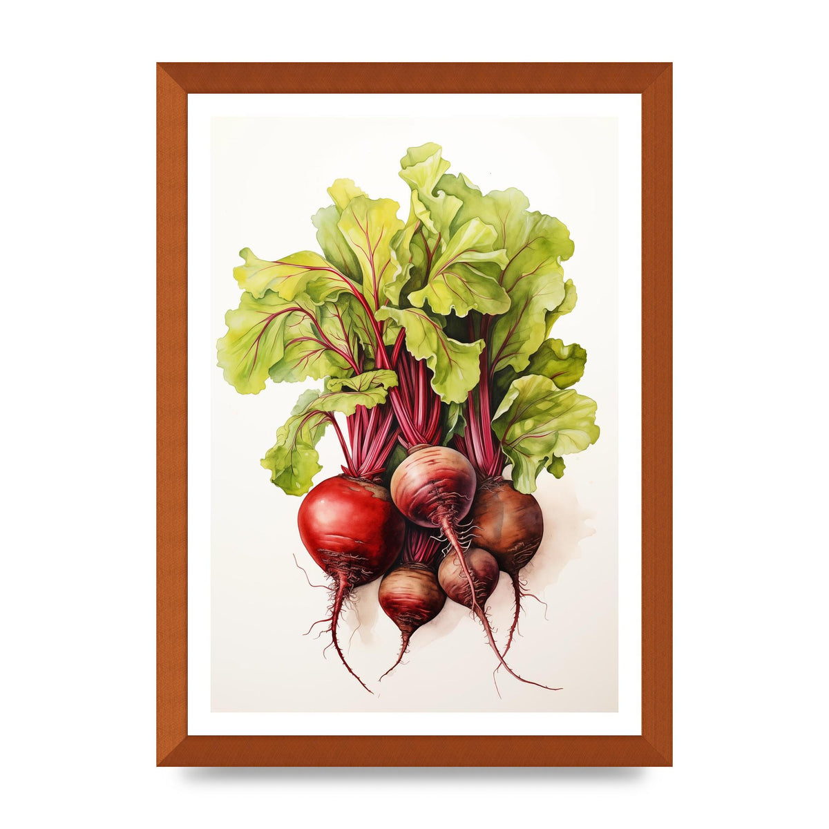Deep Red Beet Cluster Risograph