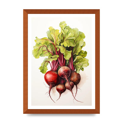 Deep Red Beet Cluster Risograph