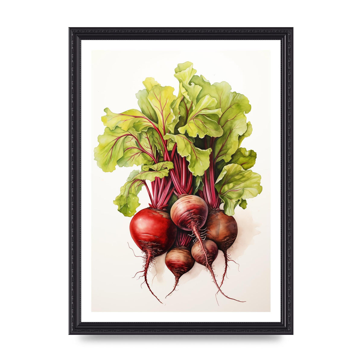Deep Red Beet Cluster Risograph