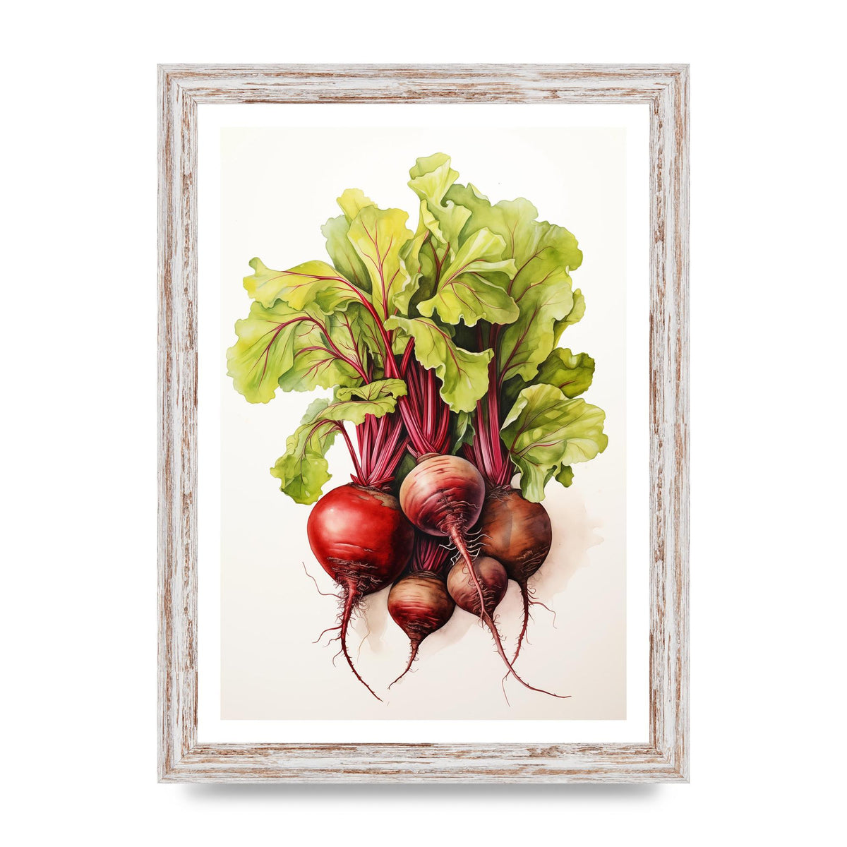 Deep Red Beet Cluster Risograph