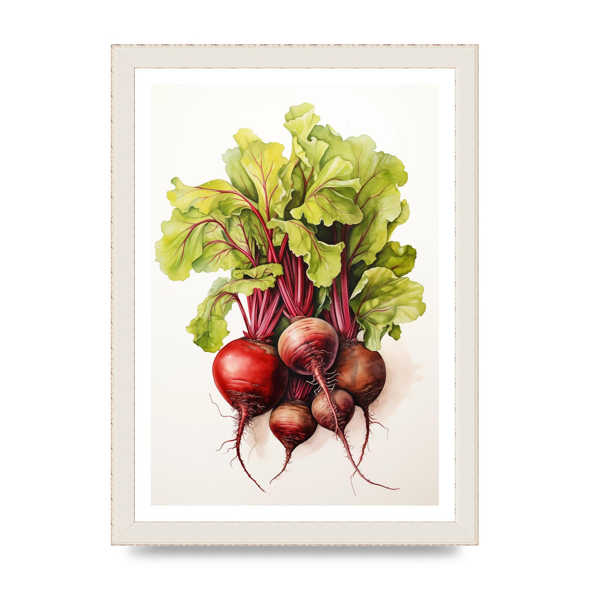 Deep Red Beet Cluster Risograph