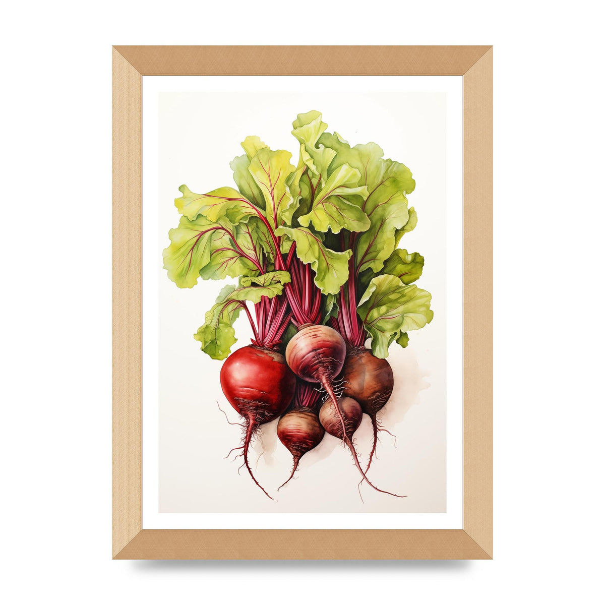 Deep Red Beet Cluster Risograph