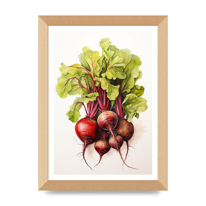 Deep Red Beet Cluster Risograph