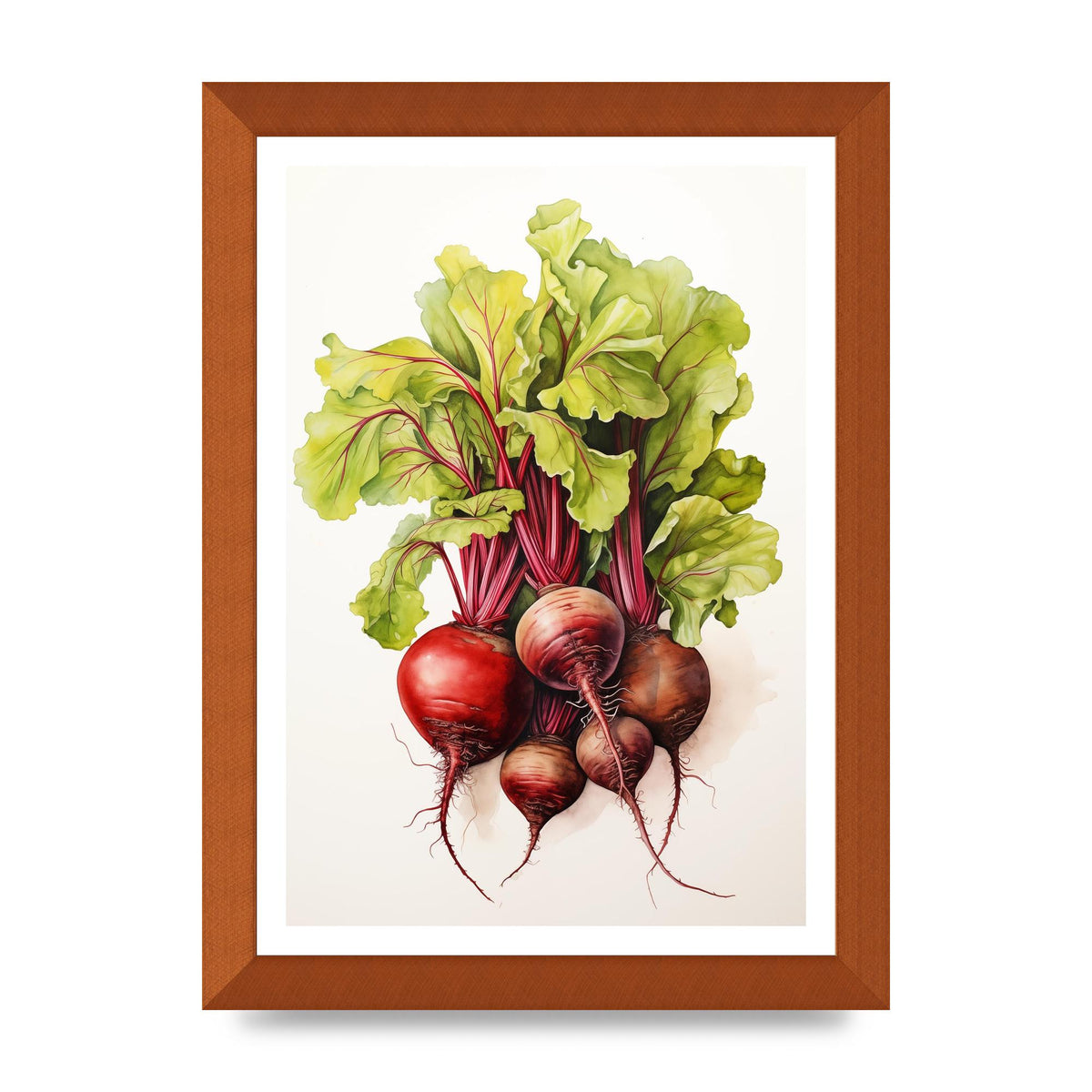 Deep Red Beet Cluster Risograph