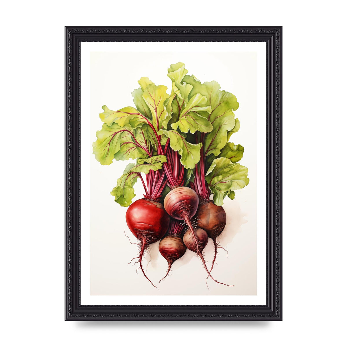 Deep Red Beet Cluster Risograph