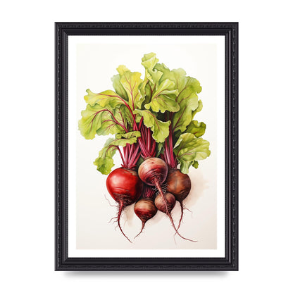 Deep Red Beet Cluster Risograph
